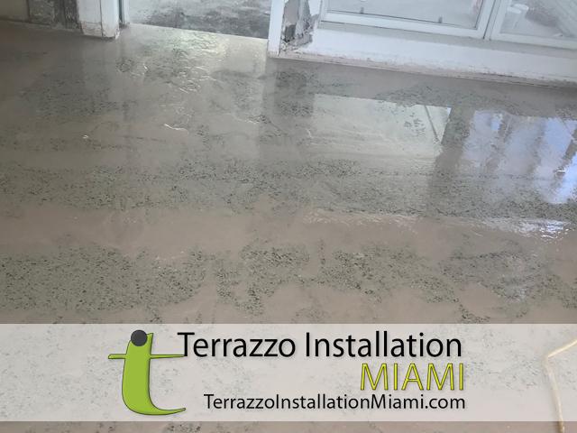 Terrazzo Floor Remove Installation Miami