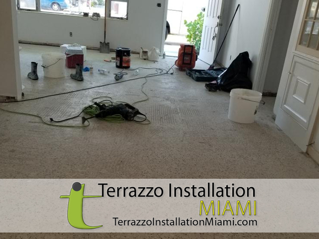 Terrazzo Removal and Installation Miami