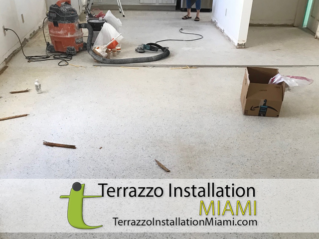 Restoring Terrazzo Floors Process Miami